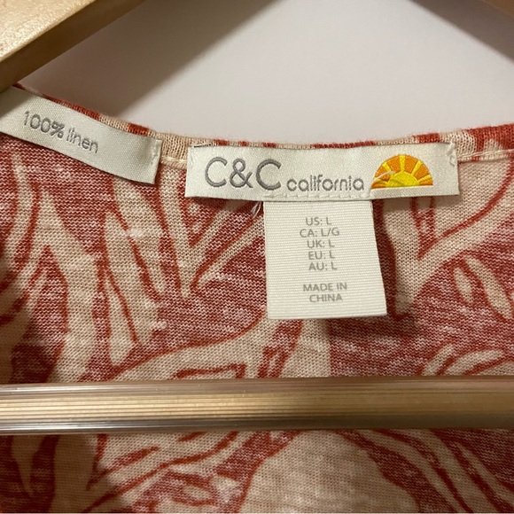 C&C California linen crop tank top - Picture 3 of 5